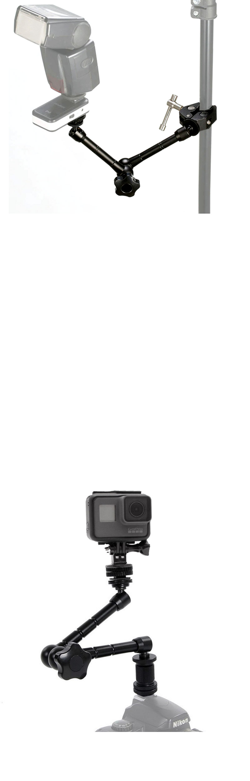 고프로10 호환 슈퍼 클램프 매직암 집게 암 GOPRO10/고프로거치대/고프로암/고프로암거치대/액션캠거치대/