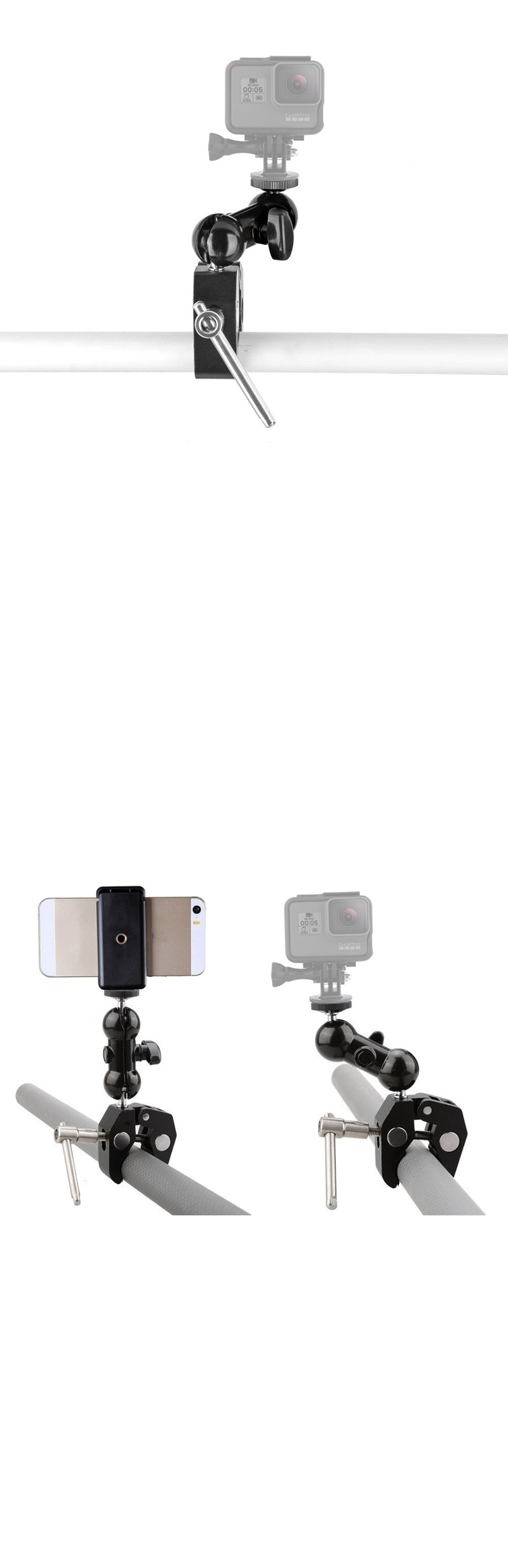 GOPRO10 호환 클램프 매직 암 거치대 촬영 고프로10/고프로거치대/고프로암/고프로암거치대/액션캠거치대/