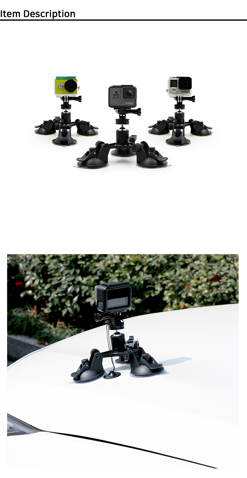 GOPRO10 호환 거울 유리 석션 마운트 CCTV 고프로10/액션캠흡착거치대/캠흡착거치대/캠유리거치대/액션캠거