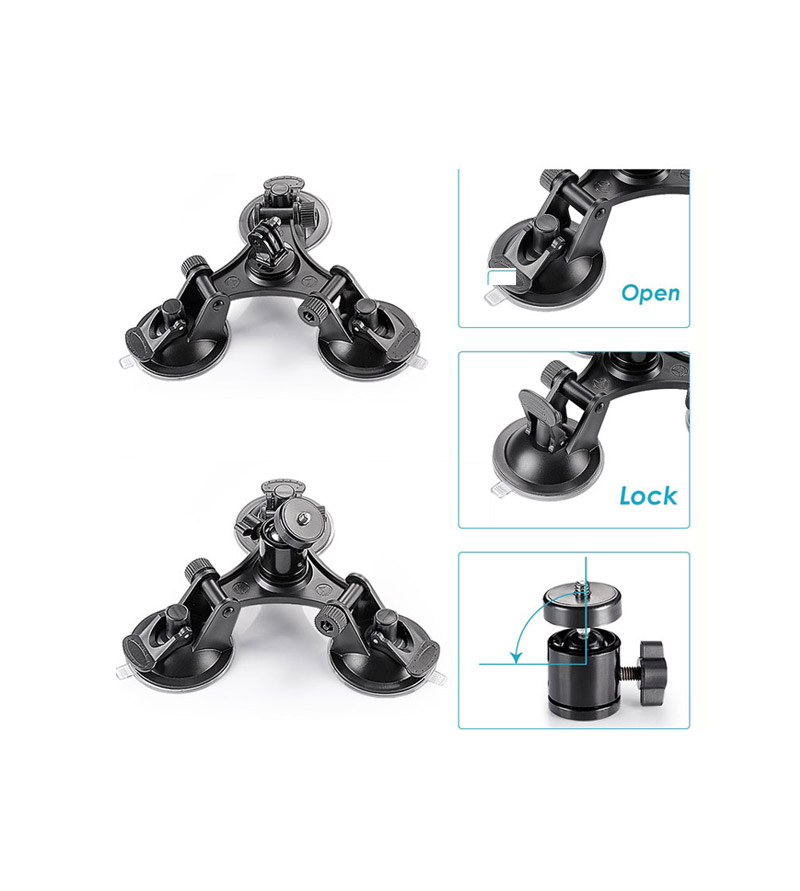 GOPRO10 호환 거울 유리 석션 마운트 CCTV 고프로10/액션캠흡착거치대/캠흡착거치대/캠유리거치대/액션캠거