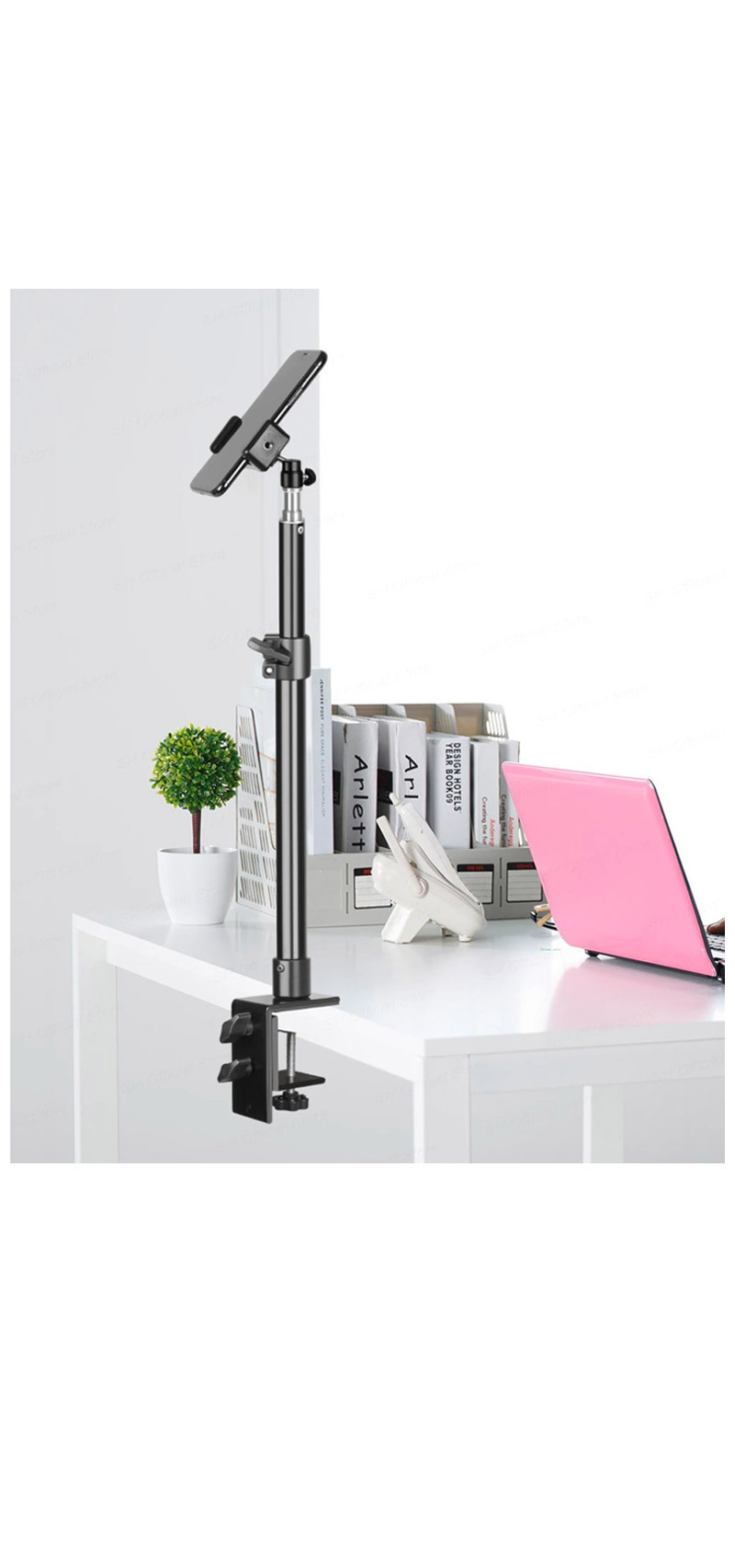 탁상용 스탠드 조명거치대 방송용 거치대 LED 라이트/거치대/조명거치대/캠거치대/클램프거치대/탁상고정거