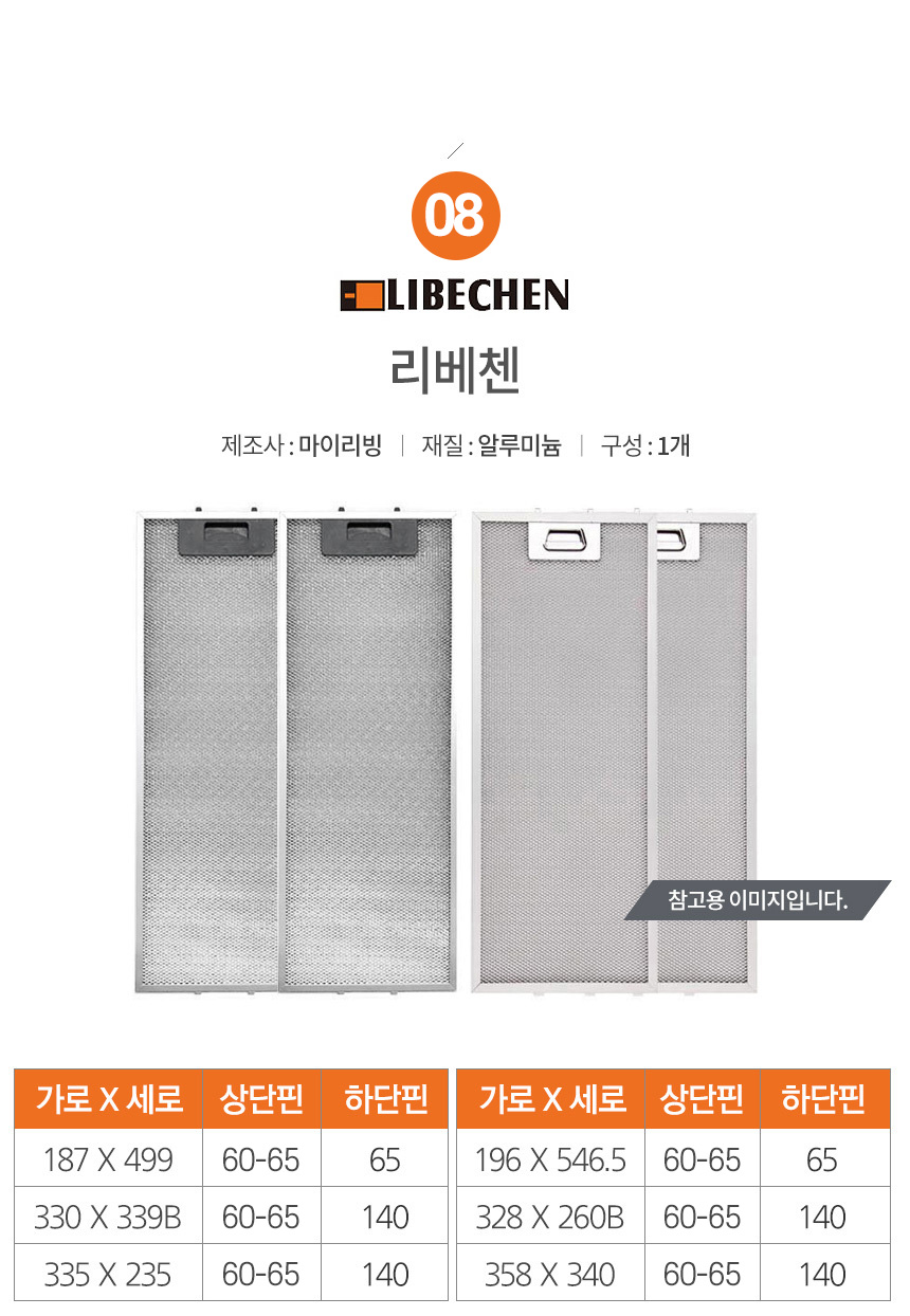 (기타277x228) 특허3중망 마이리빙 렌지후드필터/주방후드필터/후드필터/후드교체필터/렌지후드용필터/렌지