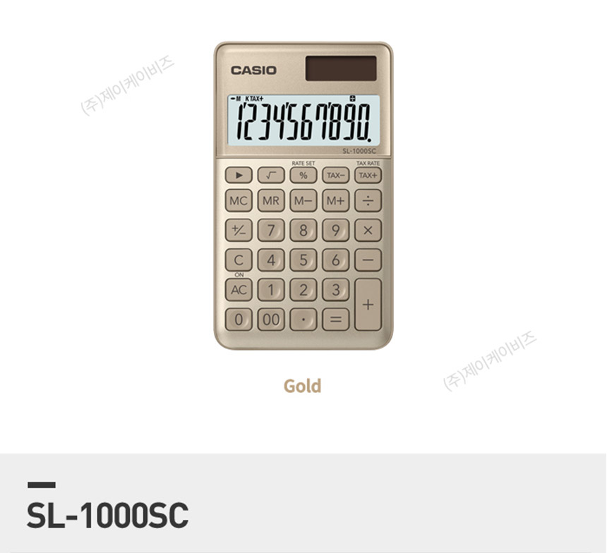 카시오 일반 전자계산기 SL-1000SC 블랙/일반계산기/학생계산기/계산기/계산기/전자계산기/일반용전자계산