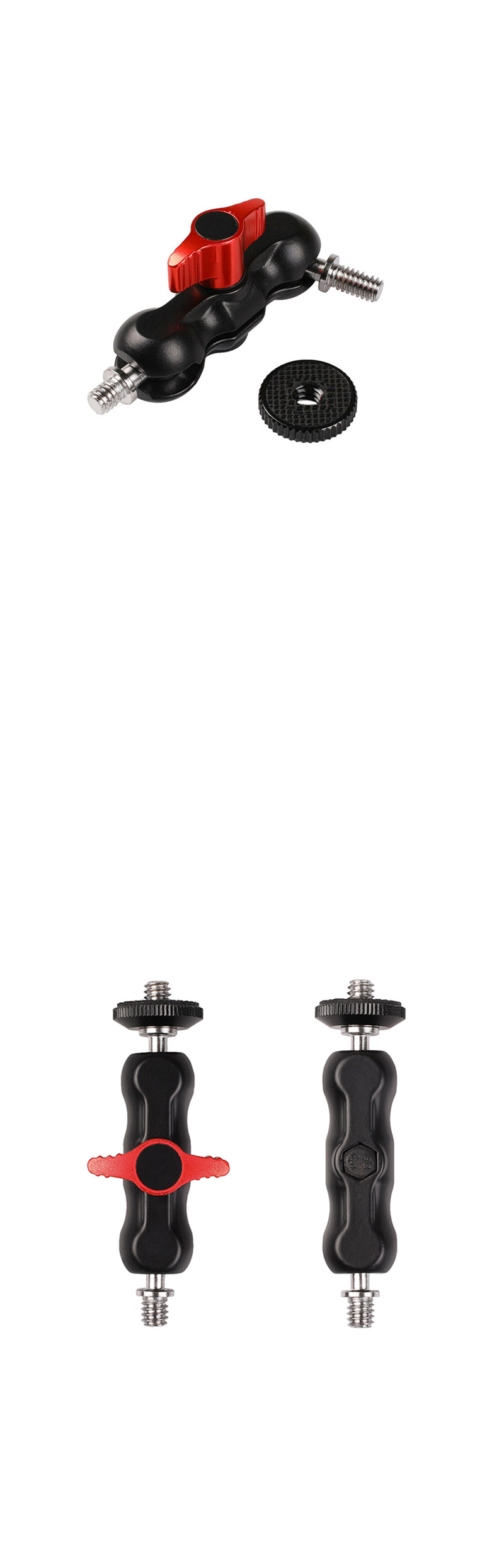 65mm 듀얼 볼헤드 매직암 마운트 고프로 히어로 7 6 5/고프로거치대/고프로암/고프로암거치대/액션캠거치대
