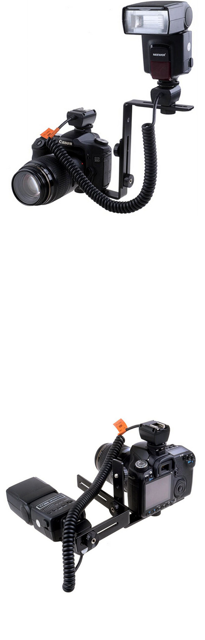 듀얼 L 플래쉬 확장 브라켓 카메라 DSLR 액션캠 연결/액션캠부품/카메라부품/액션캠나사/액션캠스크류/액션