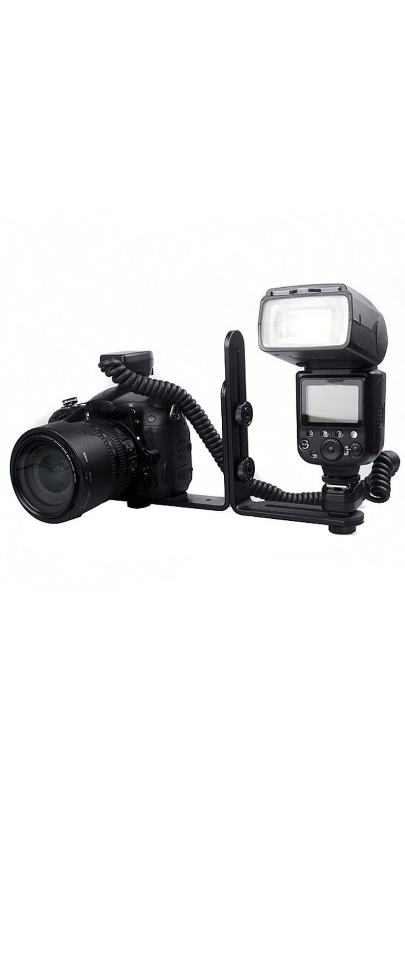 듀얼 L 플래쉬 확장 브라켓 카메라 DSLR 액션캠 연결/액션캠부품/카메라부품/액션캠나사/액션캠스크류/액션