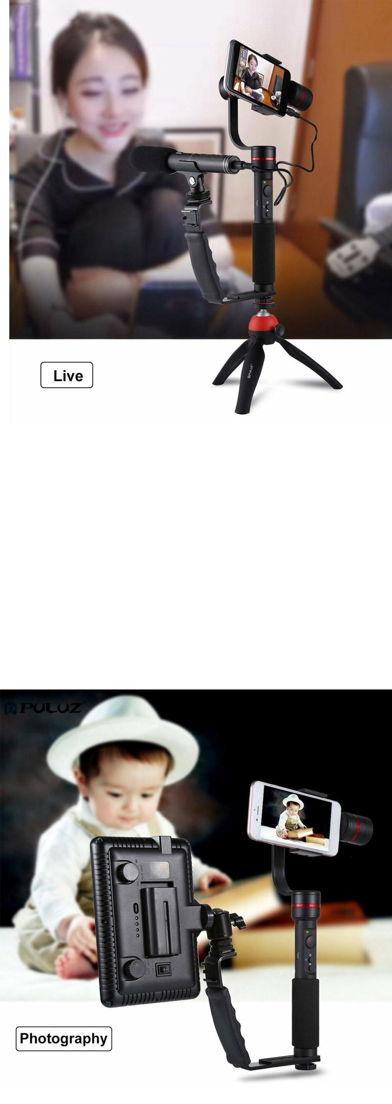 L 홀더 그립 핫슈 브라켓 카메라 짐벌 액션캠 마운트/삼각대/미니삼각대/고프로삼각대/휴대용삼각대/액션캠