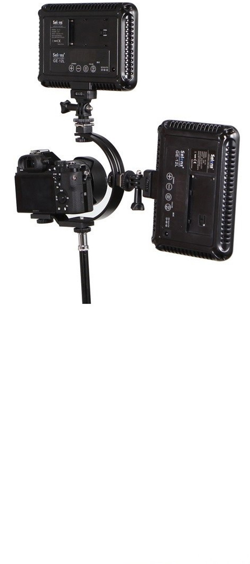 듀얼 핫슈 C타입 브라켓 DSLR 카메라 플래쉬 마이크/액션캠부품/카메라부품/액션캠나사/액션캠스크류/액션