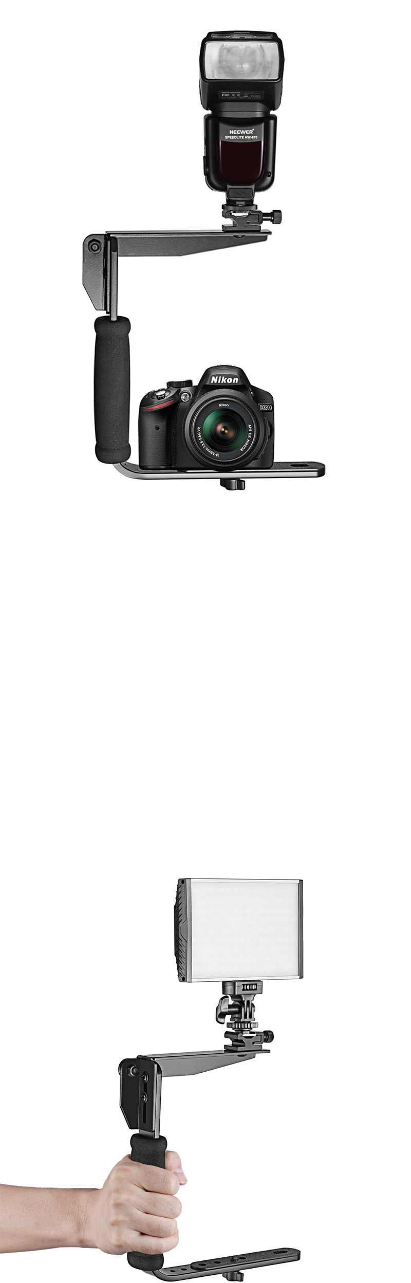 카메라 마이크 L자형 플래쉬 핫슈 브라켓 DSLR 액션캠/고프로/액션캠/카메라액션캠/카메라고프로/촬영용액