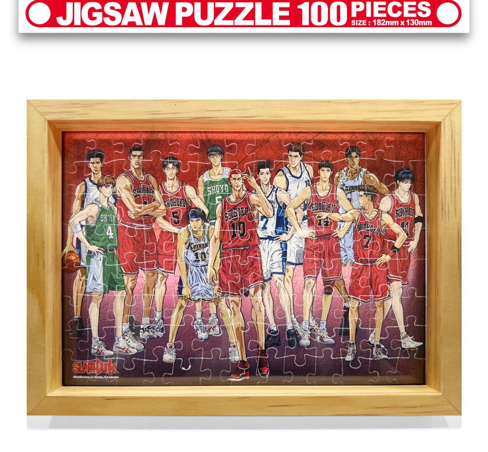 학산문화사 슬램덩크 글래스 액자 직소퍼즐 100pcs (인터하이스쿨 챔피언십)/취미/퍼즐/어덜트/액자퍼즐/퍼