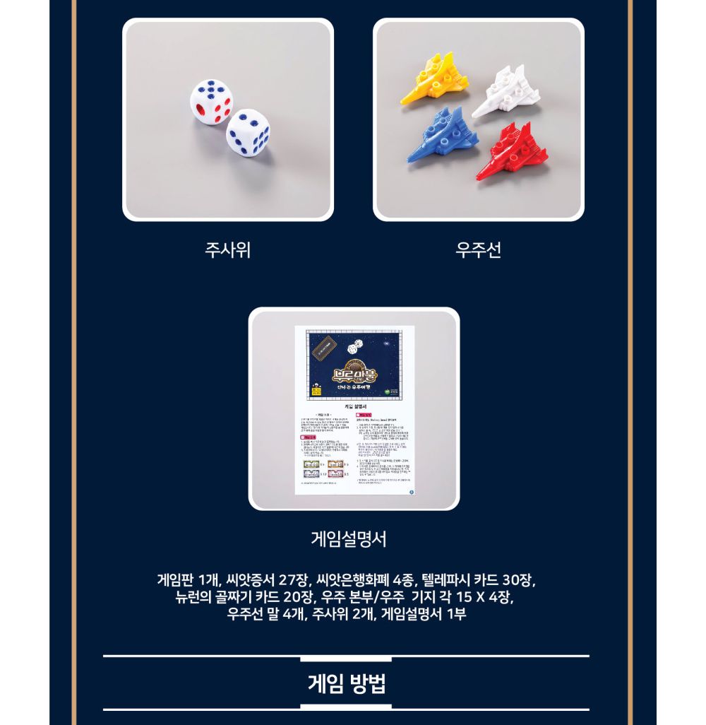 씨앗사 부루마불 신나는 우주여행 (미니) 보드게임/부루마블/보드게임/패밀리보드게임/가족보드게임/친구보