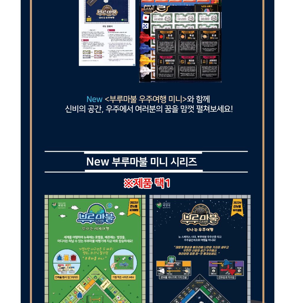 씨앗사 부루마불 신나는 우주여행 (미니) 보드게임/부루마블/보드게임/패밀리보드게임/가족보드게임/친구보