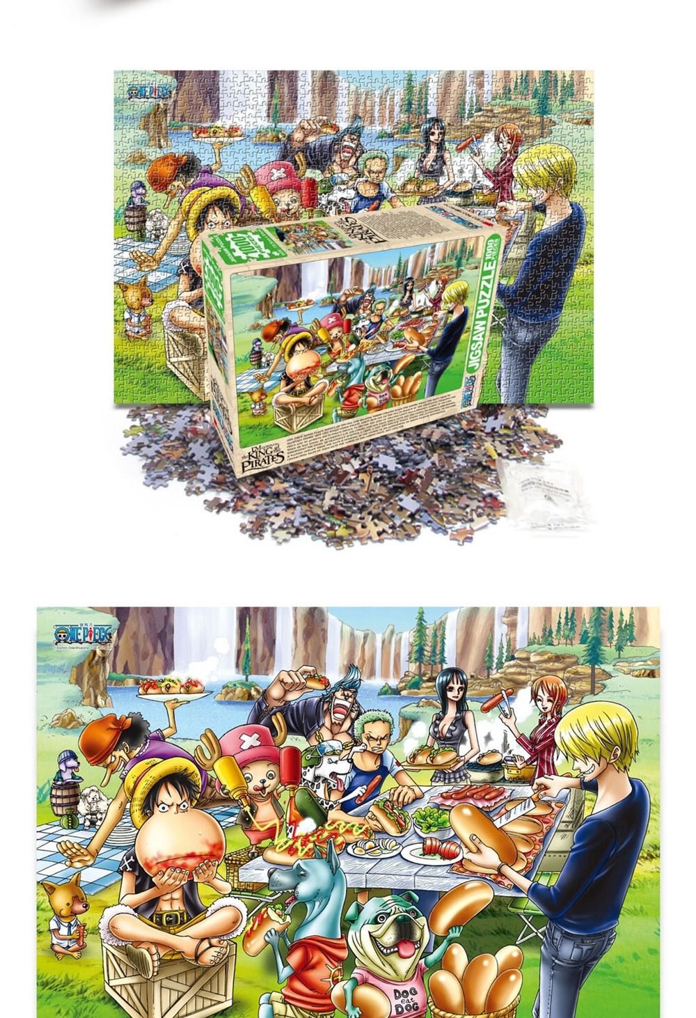 학산문화사 원피스 직소퍼즐 1000pcs (피크닉)/취미/퍼즐/어덜트/액자퍼즐/퍼즐놀이/집콕놀이/벽걸이퍼즐/
