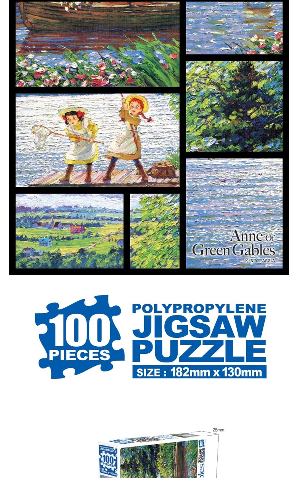 학산문화사 빨강머리앤 글래스 액자 직소퍼즐 100pcs (반짝이는 호수)/취미/퍼즐/어덜트/액자퍼즐/퍼즐놀이