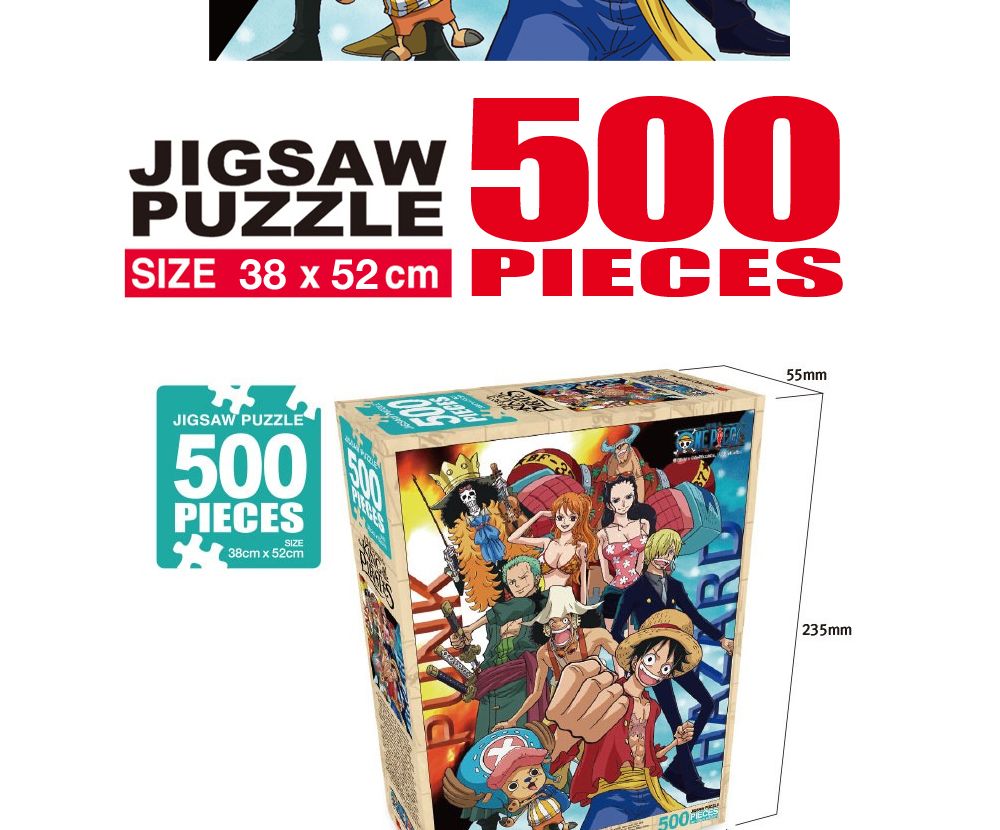 학산퍼즐 원피스 직소퍼즐 500pcs (하나둘셋)/퍼즐/직소퍼즐/키덜트퍼즐/만화퍼즐/캐릭터퍼즐/조각퍼즐/아