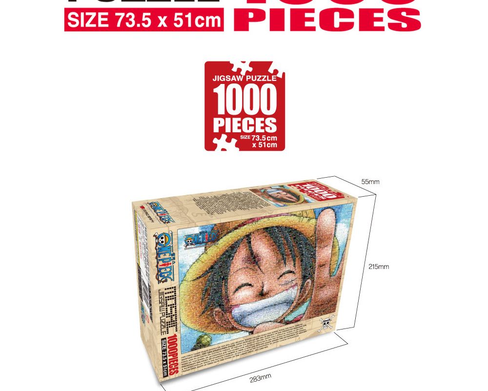 학산퍼즐 원피스 직소퍼즐 1000pcs (모자이크 현상수배 루피)/퍼즐/직소퍼즐/키덜트퍼즐/만화퍼즐/캐릭터퍼