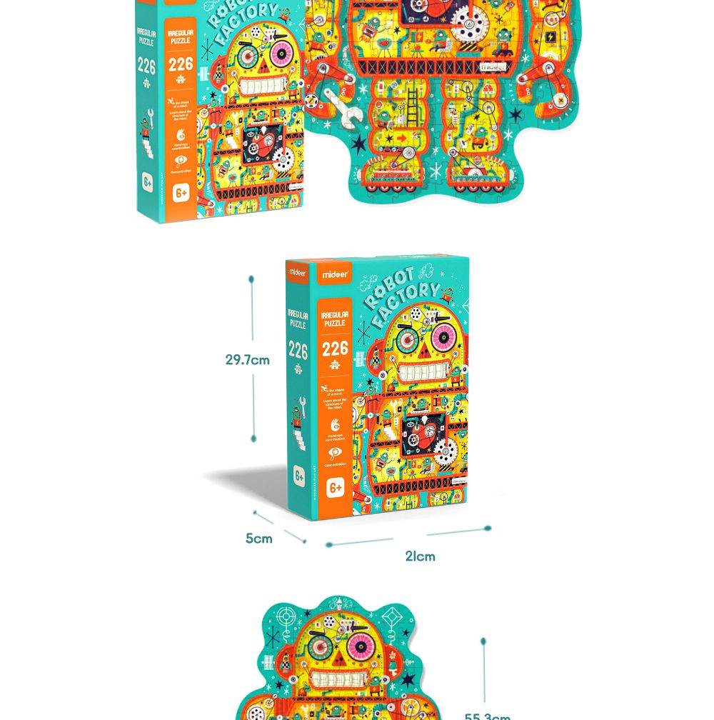 미디어 로보트공장 퍼즐놀이 (KMD3169)/퍼즐/어린이퍼즐/창의력완구/완구/장난감/장난감퍼즐/어린이용퍼즐/