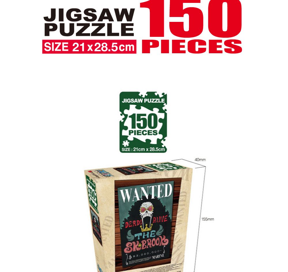 학산퍼즐 원피스 직소퍼즐 150pcs (뉴 원티드 브룩)/퍼즐/직소퍼즐/키덜트퍼즐/만화퍼즐/캐릭터퍼즐/조각퍼
