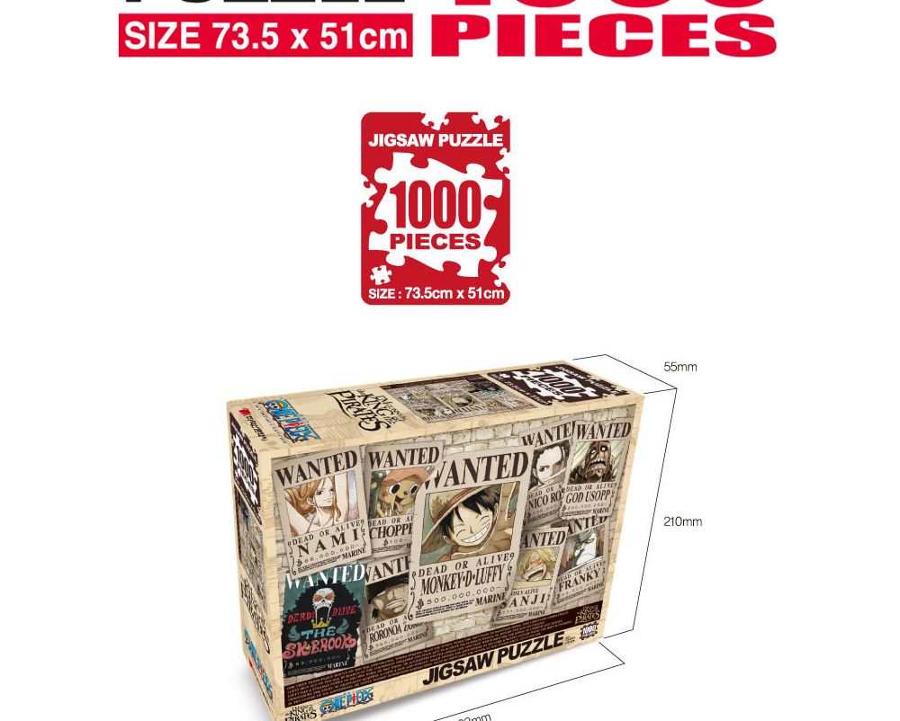 학산퍼즐 원피스 직소퍼즐 1000pcs (뉴 현상수배 V2)/퍼즐/직소퍼즐/키덜트퍼즐/만화퍼즐/캐릭터퍼즐/조각