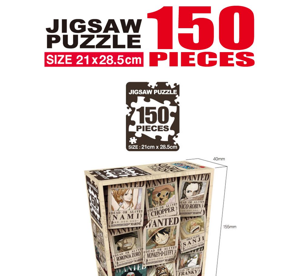 학산퍼즐 원피스 직소퍼즐 150pcs (뉴 현상수배 버티컬)/퍼즐/직소퍼즐/키덜트퍼즐/만화퍼즐/캐릭터퍼즐/조