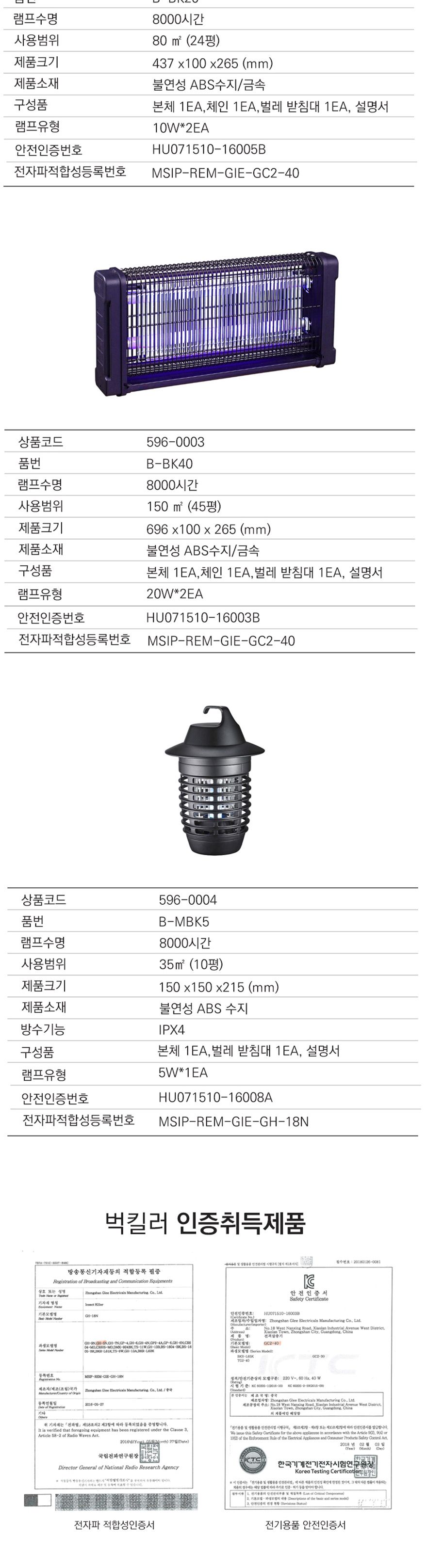베스토 벅킬러 B-BK20 8000시간 (1EA)/포충기/포충용품/전기포충기/벌레포충/야영용품/캠핑용품/가정용포충