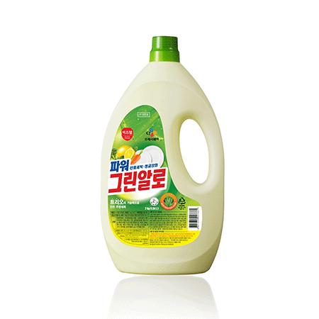 이츠웰 주방세제 그린알로 2kg 6개 주방세제 가정용세제 식기세제 설거지용품 설거지세제 세제 부엌용품 기름기제거 설거지 세정제 식기세제 부엌세제 업소용세제 식당세제