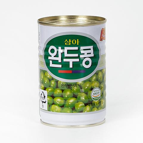 삼아씨에프 완두콩캔 원터치 400g 24개 삼아완두콩캔 완두콩통조림 완두콩캔 완두콩깡통 통조림완두콩 콩통조림 콩캔 맛있는완두콩 즉석완두콩 요리용완두콩