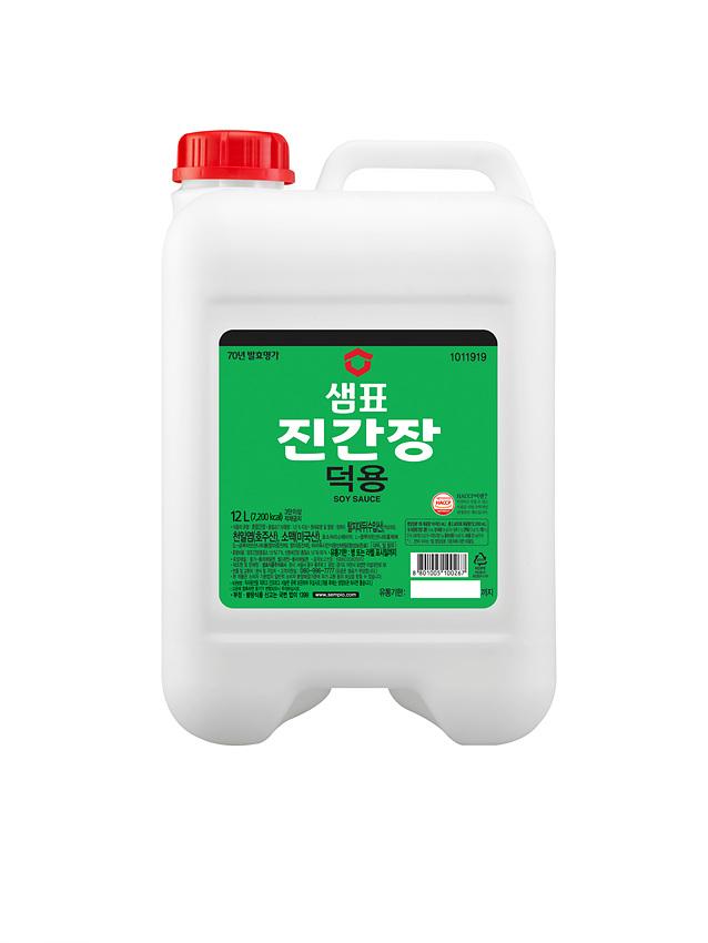 샘표 진간장 12L 덕용 12Kg 1개 간장 요리용간장 조리용간장 진간장 업소진간장 식당진간장 말통진간장 식자재진간장 대용량진간장 샘표진간장