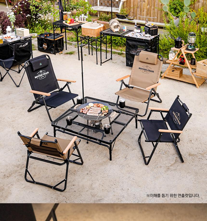카즈미 화로대 테이블 망사 접이식 캠핑 테이블 사각캠핑테이블 경량캠핑테이블 바베큐테이블 고기테이블 차박테이블 차박용품