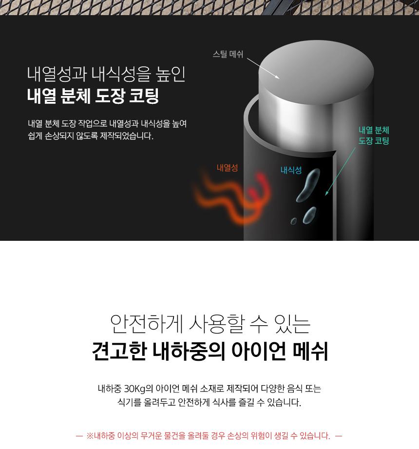 카즈미 화로대 테이블 망사 접이식 캠핑 테이블 사각캠핑테이블 경량캠핑테이블 바베큐테이블 고기테이블 차박테이블 차박용품
