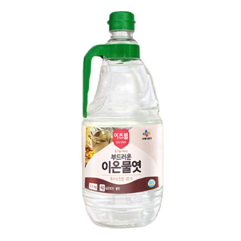 이츠웰 이온 물엿 2.4Kg 6개 물엿 대용량물엿 업소용물엿 조미료 급식용물엿 요리용물엿 조리용물엿 음식용물엿 조림물엿 무침물엿