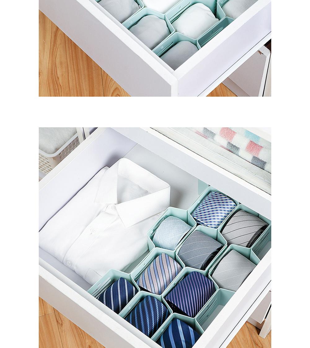 벌집 모양 서랍 칸막이 수납용품 정리용품 칸막이 칸분리 조립형 길이조절 종류별정리 양말정리 넥타이정리 서랍정리