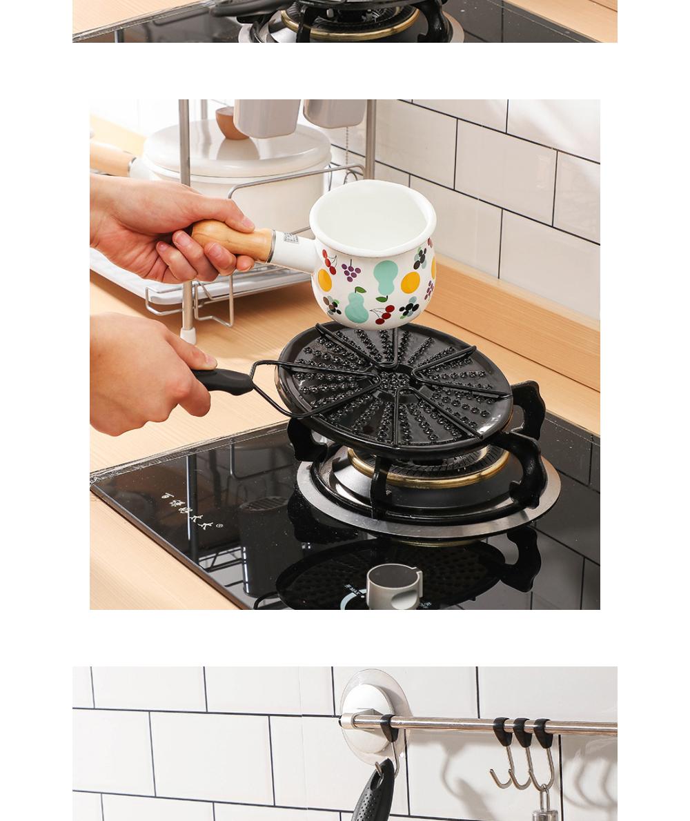 가스레인지 열전도판 받침대 열전도판 주방용품 조리도구 냄비받침대 가스레인지용 균일한열전달 냄비손상방지 작은냄비고정 열전달받침 조리보조