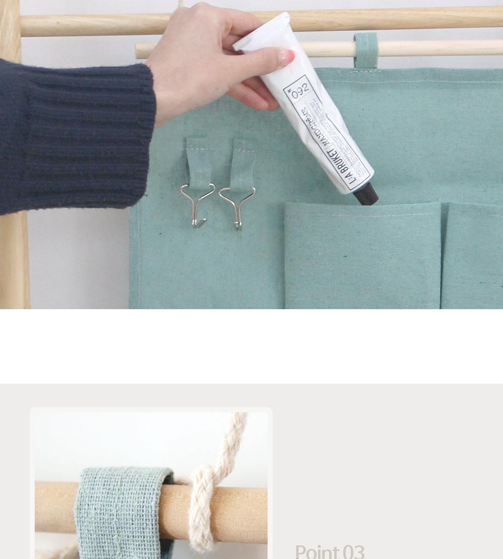 린넨 벽걸이 수납 주머니 수납주머니 소품수납 정리용품 소품보관 수납포켓 벽걸이수납 인테리어 열쇠보관 정리주머니 효율적수납