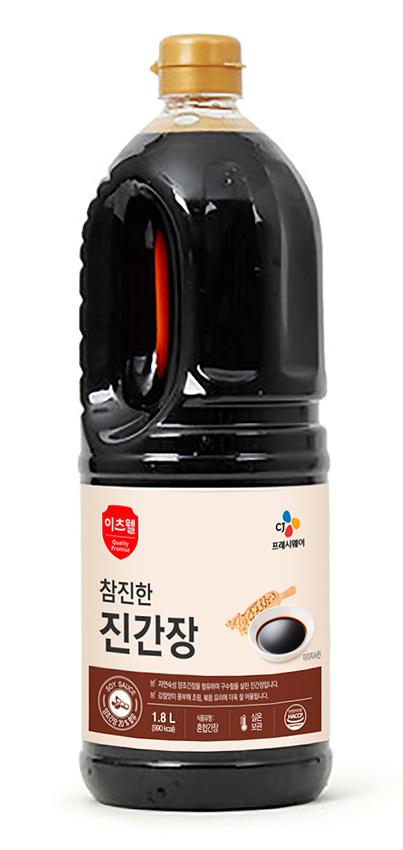 이츠웰 참진한진간장 1.8L 8개 간장 진간장 요리용간장 조리용간장 업소용진간장 대용량간장 조미료 식당용간장 요리간장소스 요리소스 요리양념 간장소스