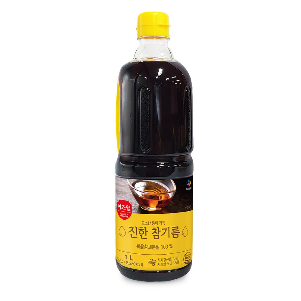 이츠웰 참기름 PET 1L 12개 참기름 고소한기름 반찬기름 반찬용기름 업소기름 업소용참기름 식당참기름 식당용참기름 고소한참기름 진한참기름