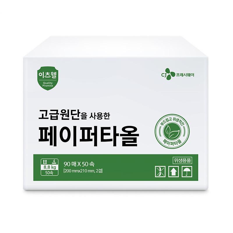 이츠웰 페이퍼타올 핸드타올 4500매 1개 일회용핸드타올 핸드타월 손닦는휴지 화장실용핸드타올 화장실페이퍼타올 핸드티슈 손티슈 손화장지 종이타올 가게페이퍼타올