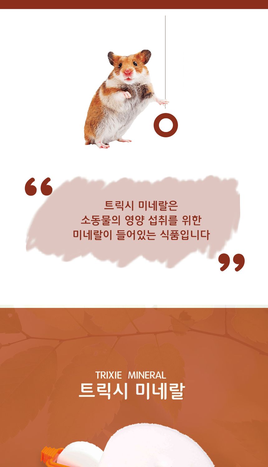6000 트릭시 미네랄 2P/햄스터밥/햄스터먹이/햄스터간식/햄스터사료/햄스터모이/햄스터간식/햄스터장난감/