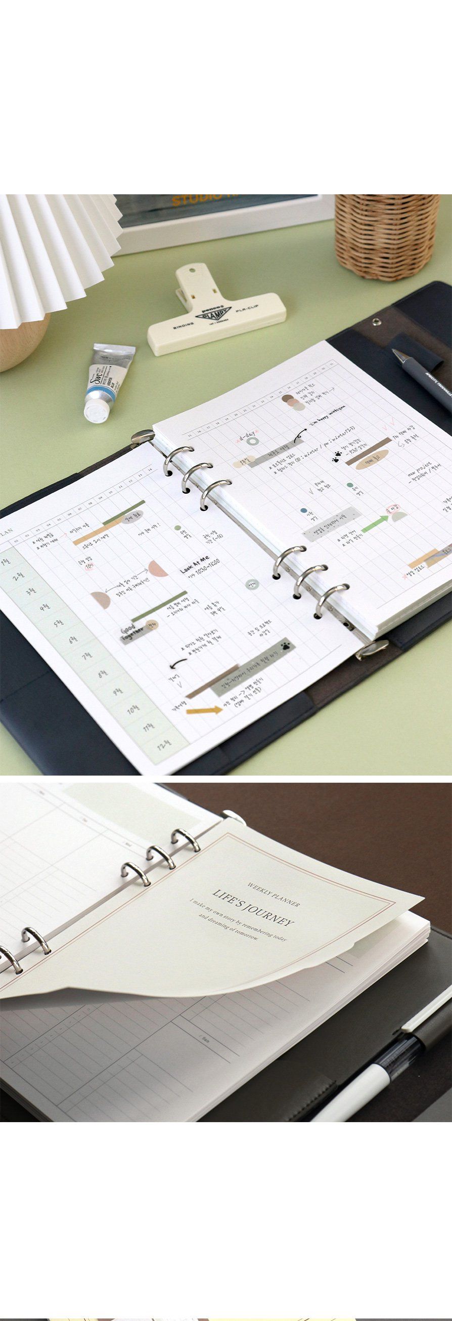 저니 6공 바인더 A5 다이어리 속지 세트 6공바인더다이어리 6공바인더 다이어리 플래너 다용도다이어리 다이어리노트 다이어리수첩 디자인다이어리 스케줄다이어리 다이어리속지 6공바인더다이어리속지