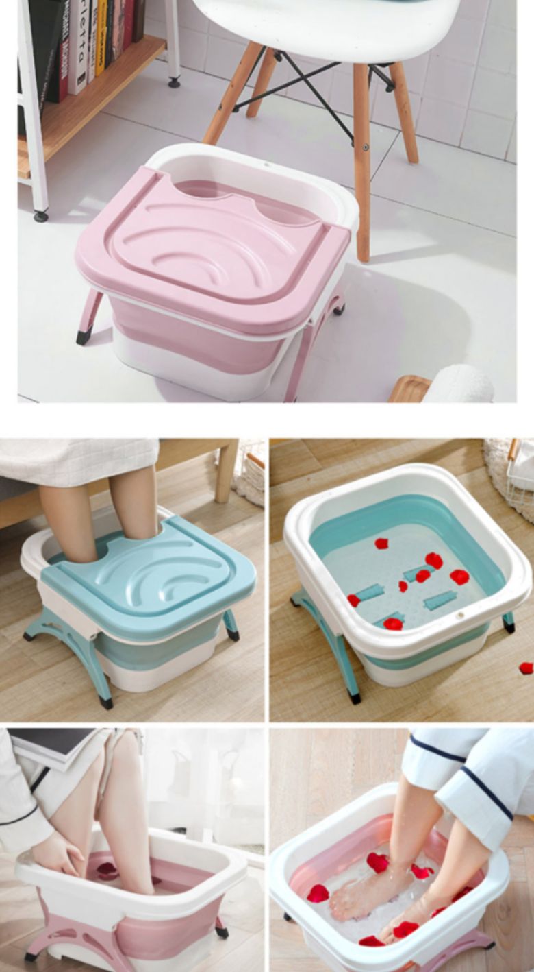 접이식 족욕기 롤링마사지 발마사지 휴대용 족탕기/롤러/마사지/족욕/족욕기통/발욕조/대야/발족욕