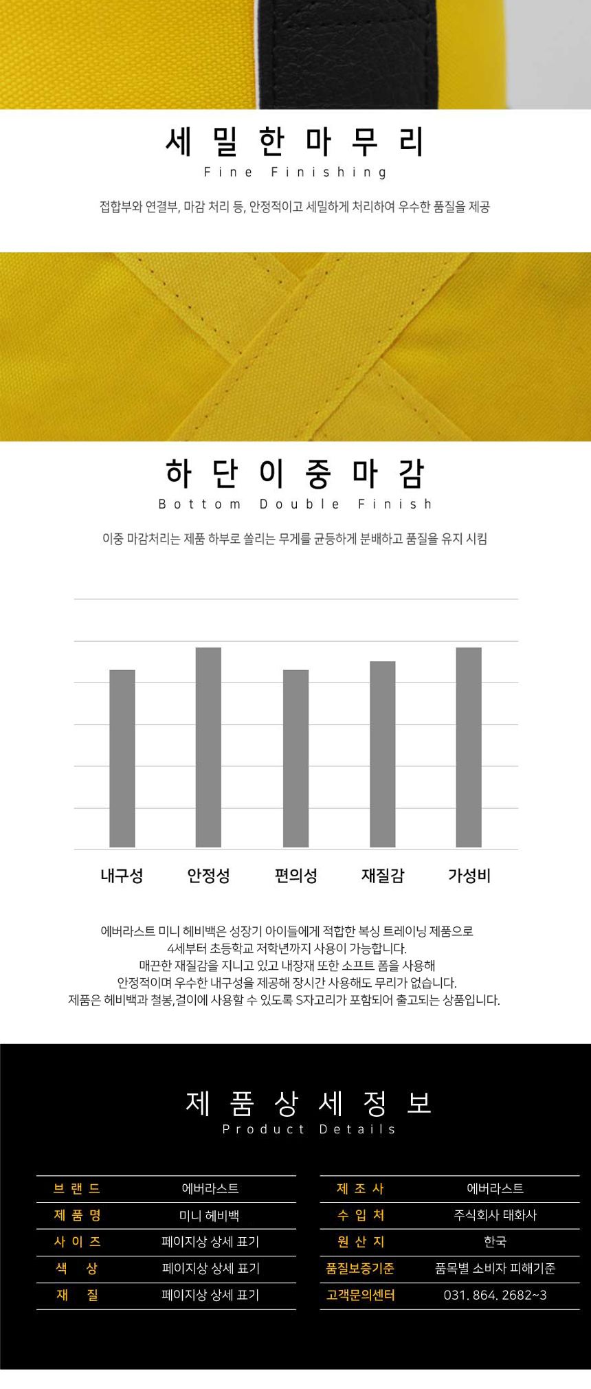 에버라스트 미니 헤비백 펀치백 단품 복싱 권투 /운동샌드백/훈련용/트레이닝용/초보자용/펀칭용/펀치백/어린이용